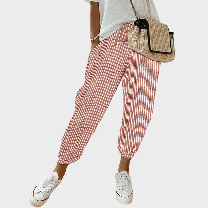 Helga | Stylish Casual Linen Trousers