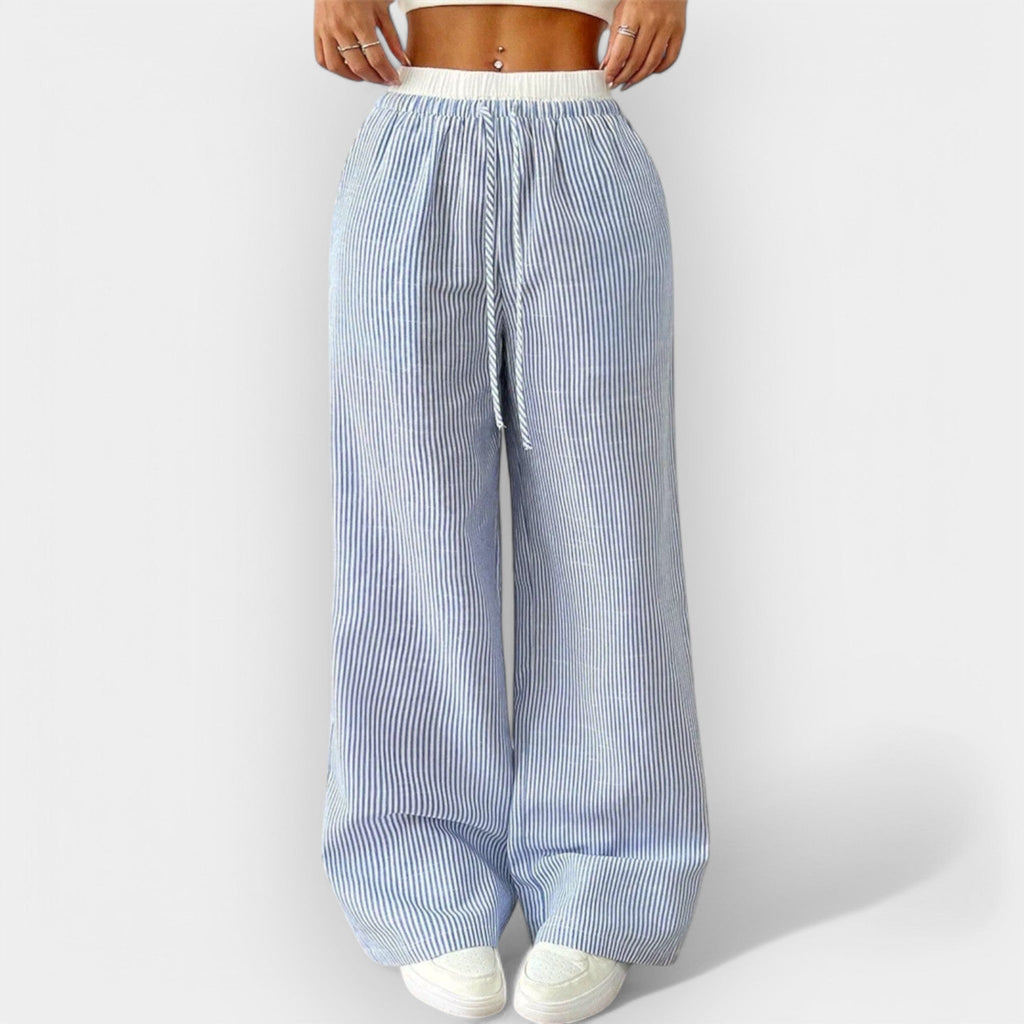 Nerea | Striped Wide Trousers