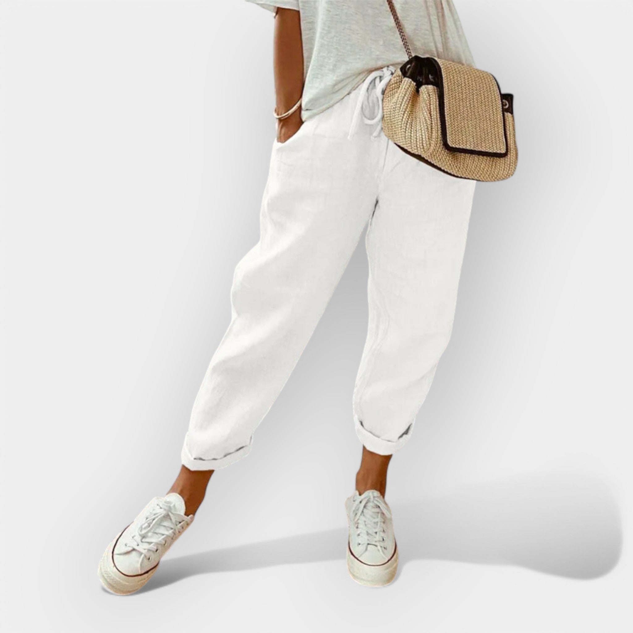 Helga | Stylish Casual Linen Trousers