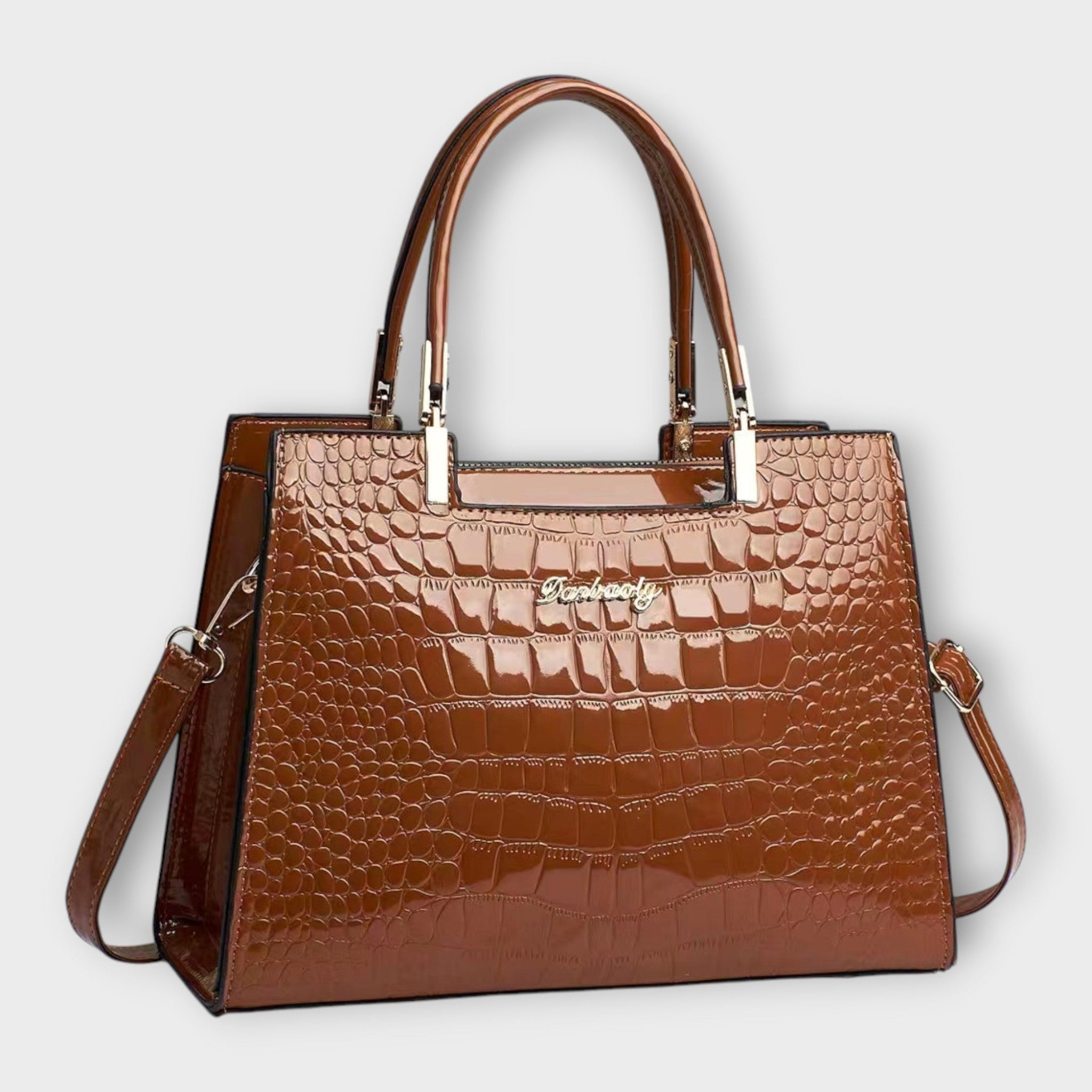 Albina | Sparkling Crocodile Efect Bag