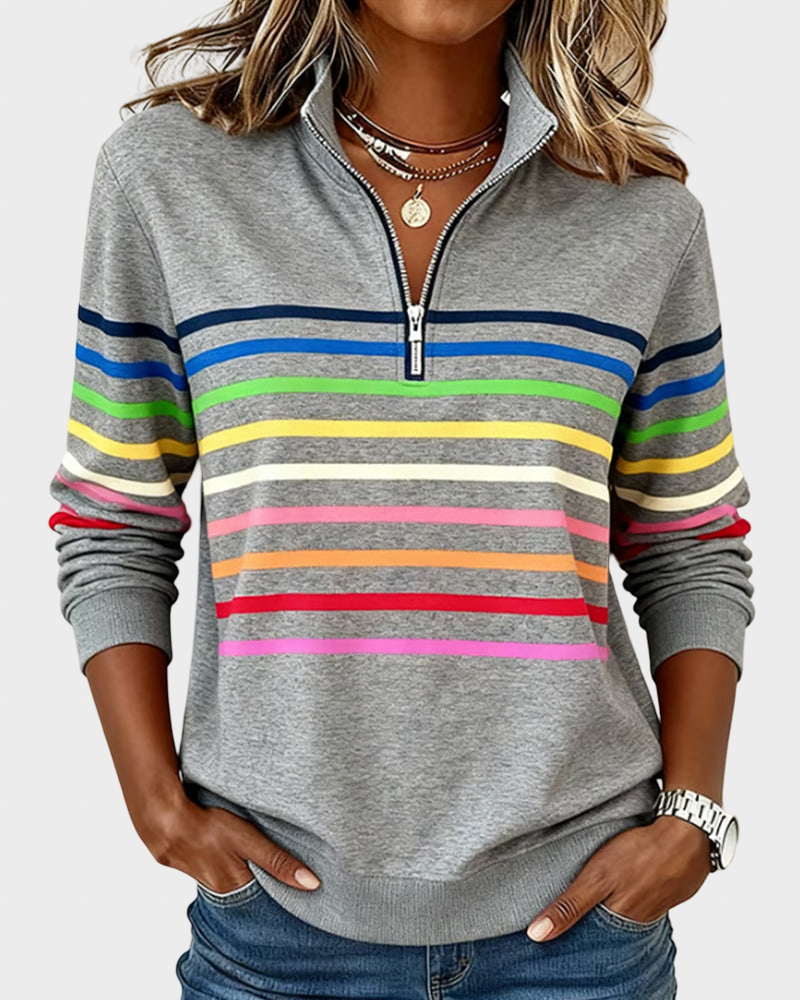 Uschi | Elegant Jumper with Quarter Zip