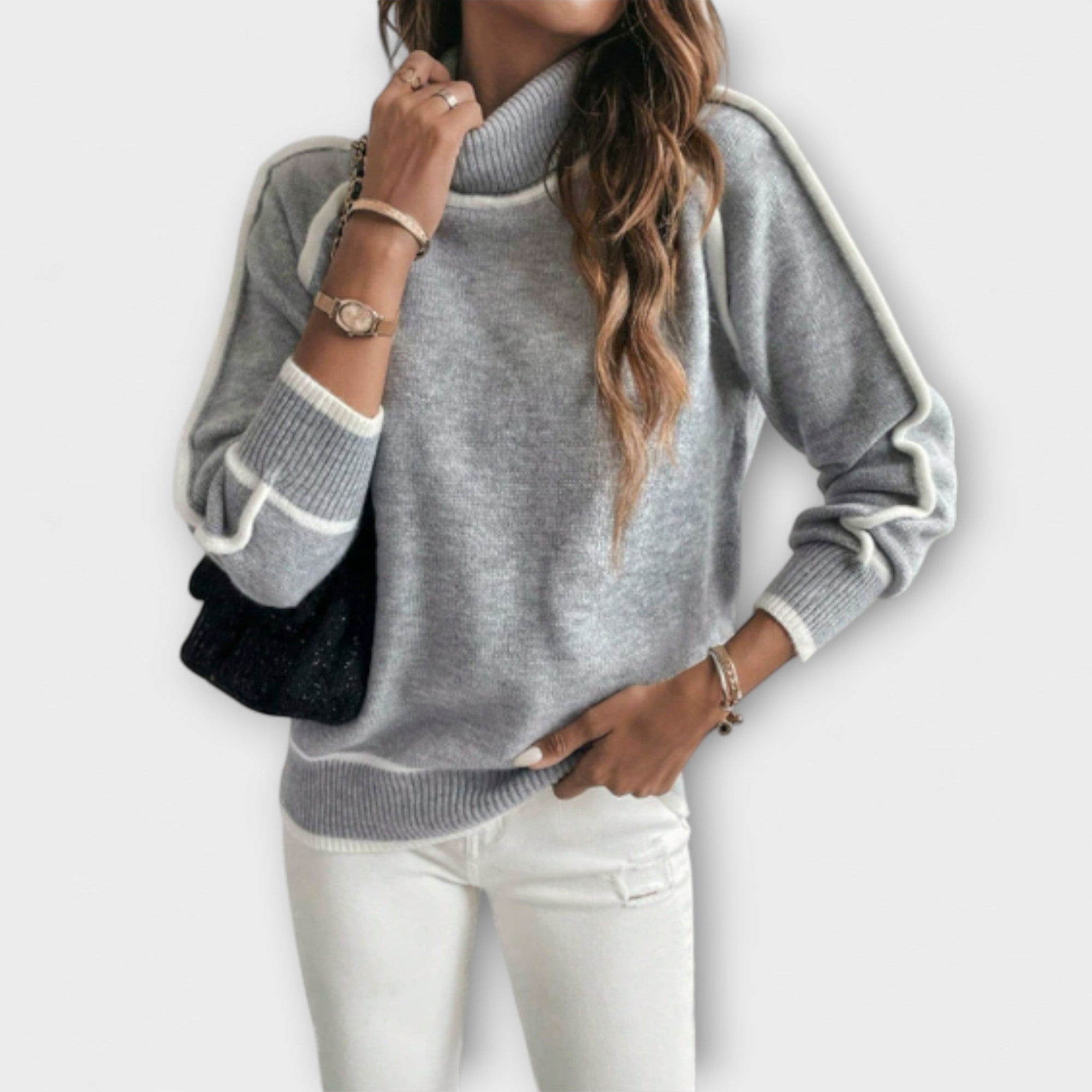 Aurora | Comfortable High Neck Sweater