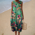 Comfortable Summer Dress Without Sleeves