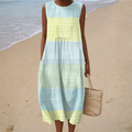 Comfortable Summer Dress Without Sleeves