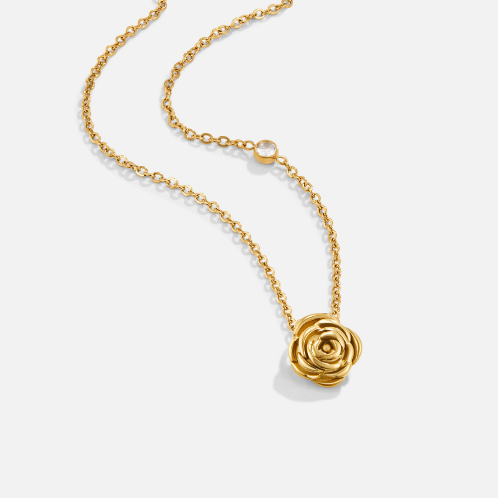 Necklace with Rose Gold Pendant