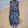 Comfortable Summer Dress Without Sleeves