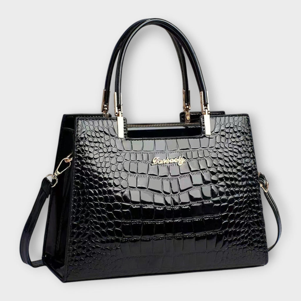 Albina | Sparkling Crocodile Efect Bag