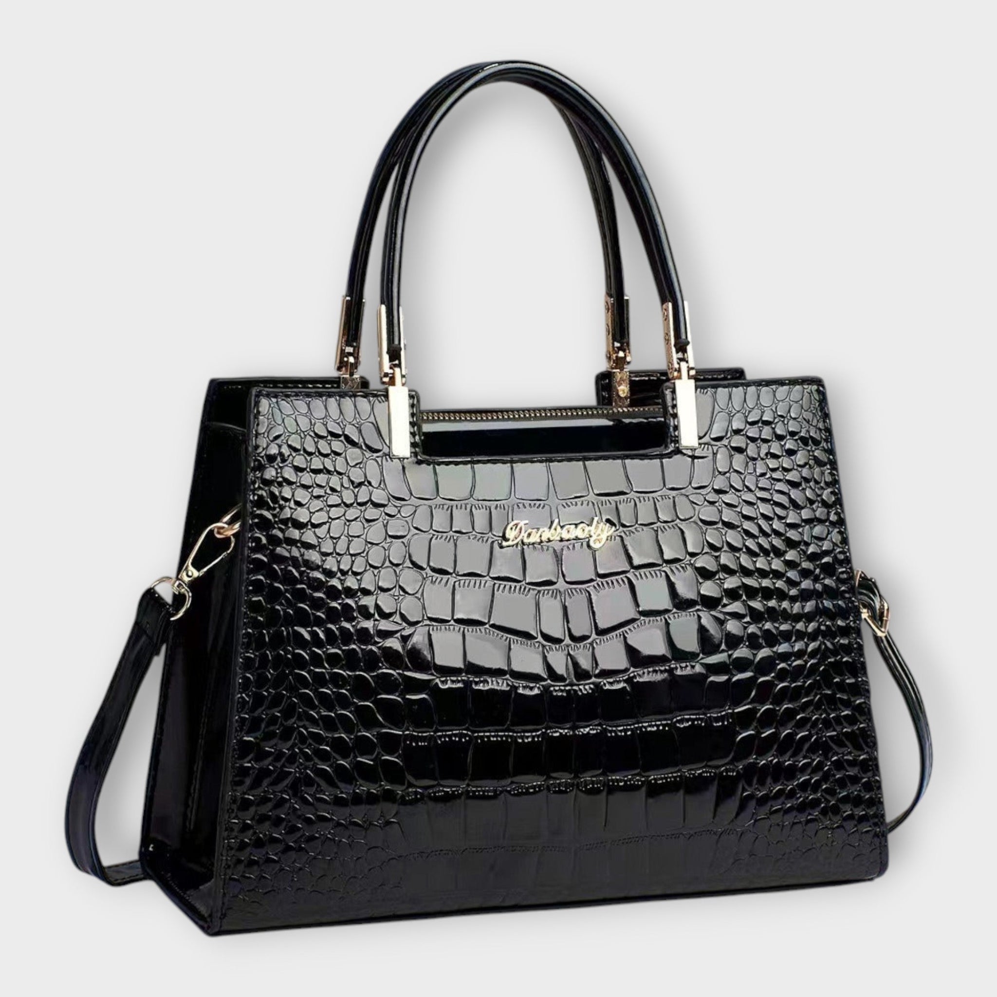Albina | Sparkling Crocodile Efect Bag