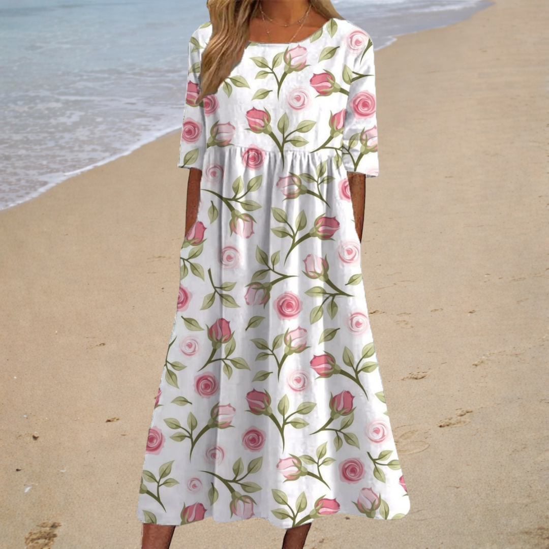 Flowing, stylish, and comfortable dress