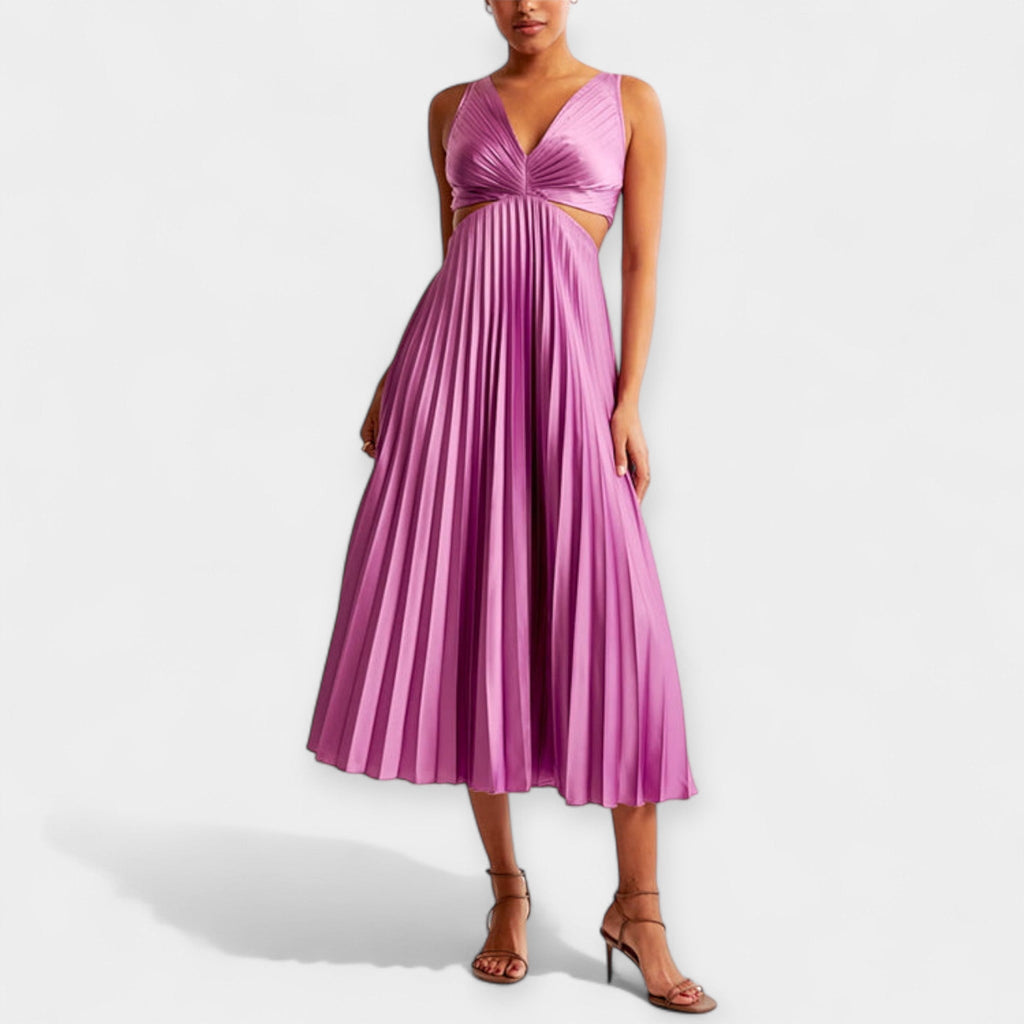 Adriana | Pleated Maxi Dress