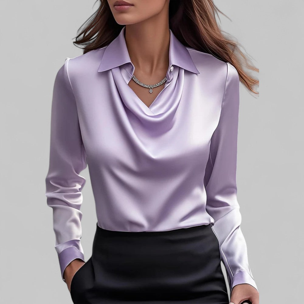 Theresa | Elegant Satin Blouse for Women