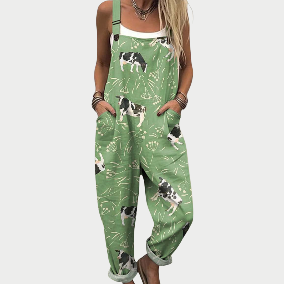 Virginia | Comfortable Printed Jumpsuit