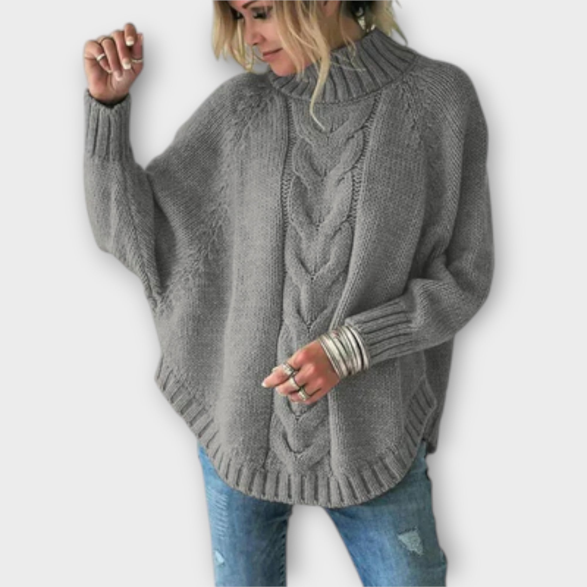 Elysian | Knitted Jumper with Cable Knit Pattern