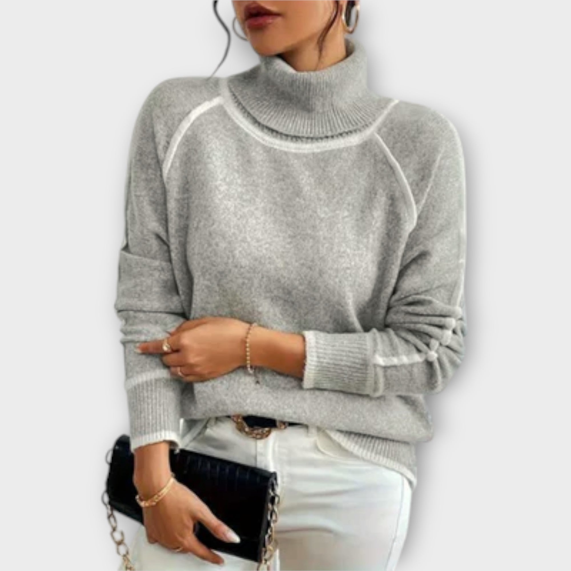 Aurora | Comfortable High Neck Sweater