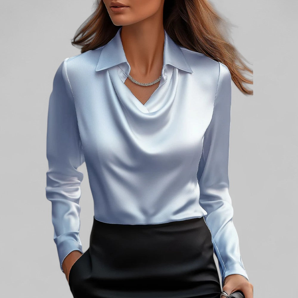 Theresa | Elegant Satin Blouse for Women
