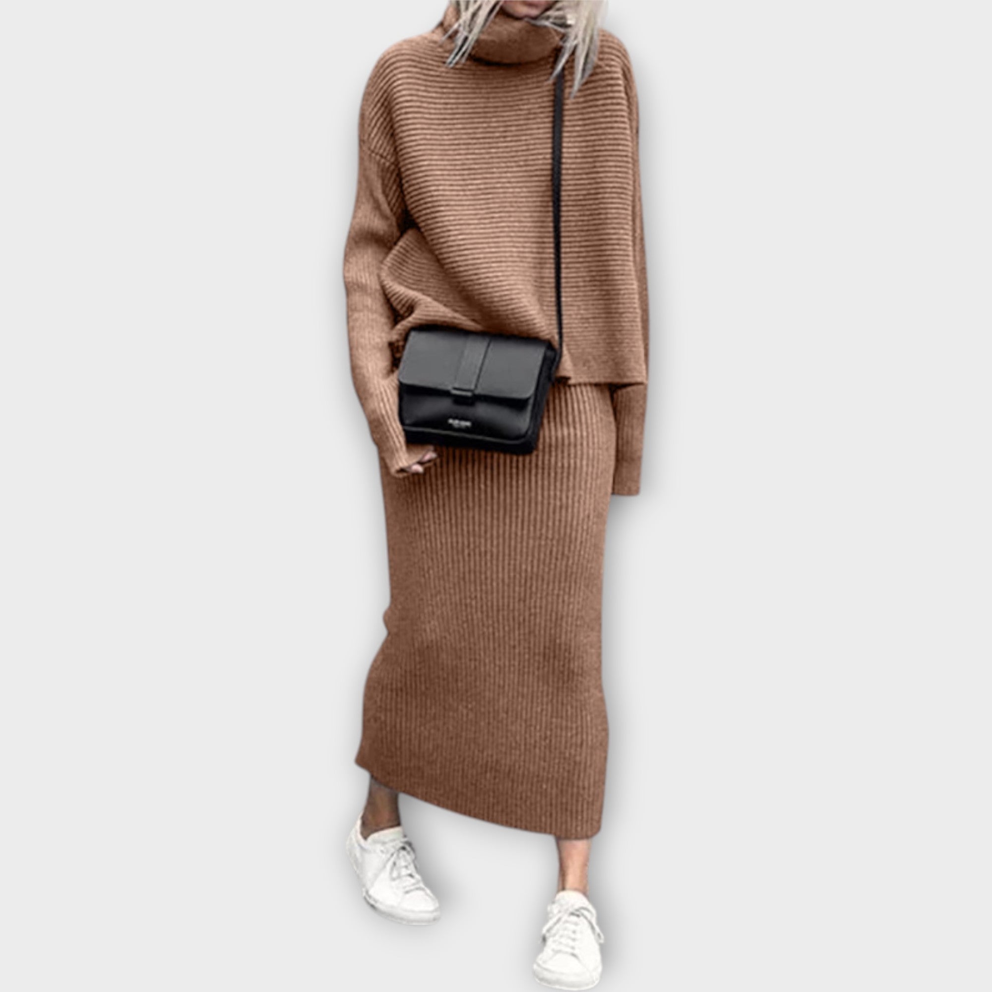 Ivy | Coordinated Set with High Neck and Skirt