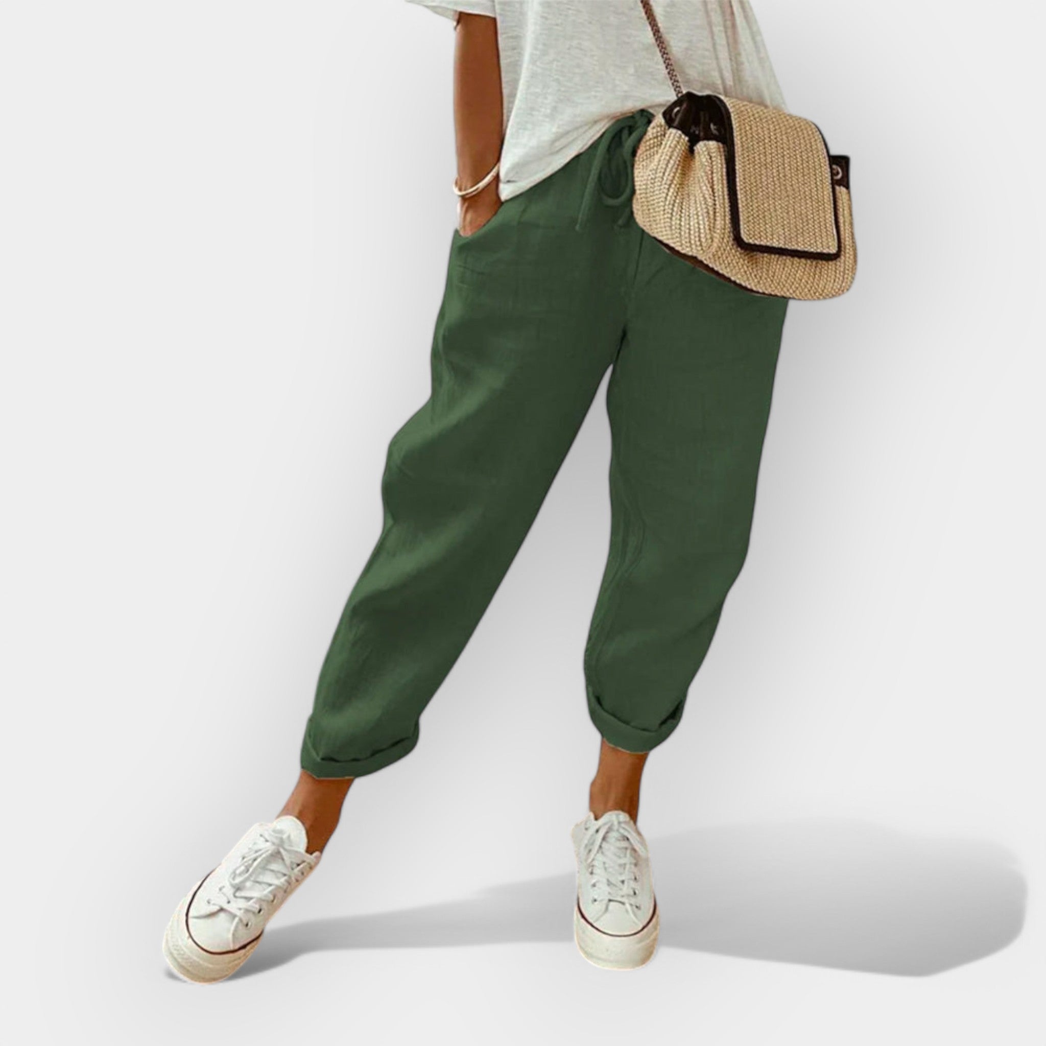 Helga | Stylish Casual Linen Trousers