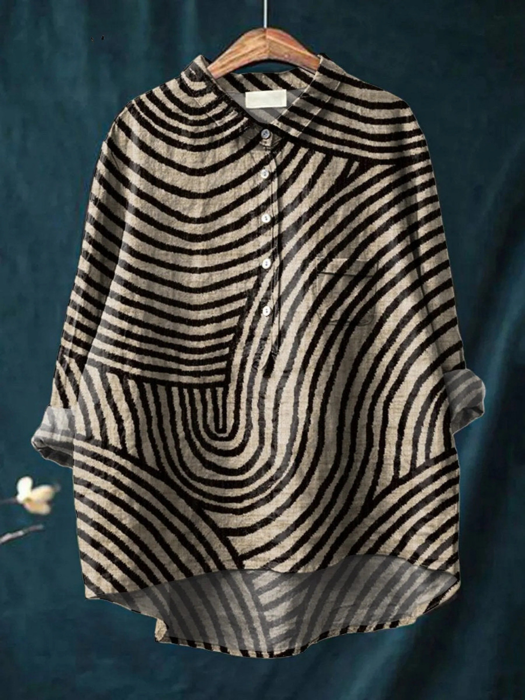 Cecelia | Women's Circular Pattern Printed Everyday Shirt