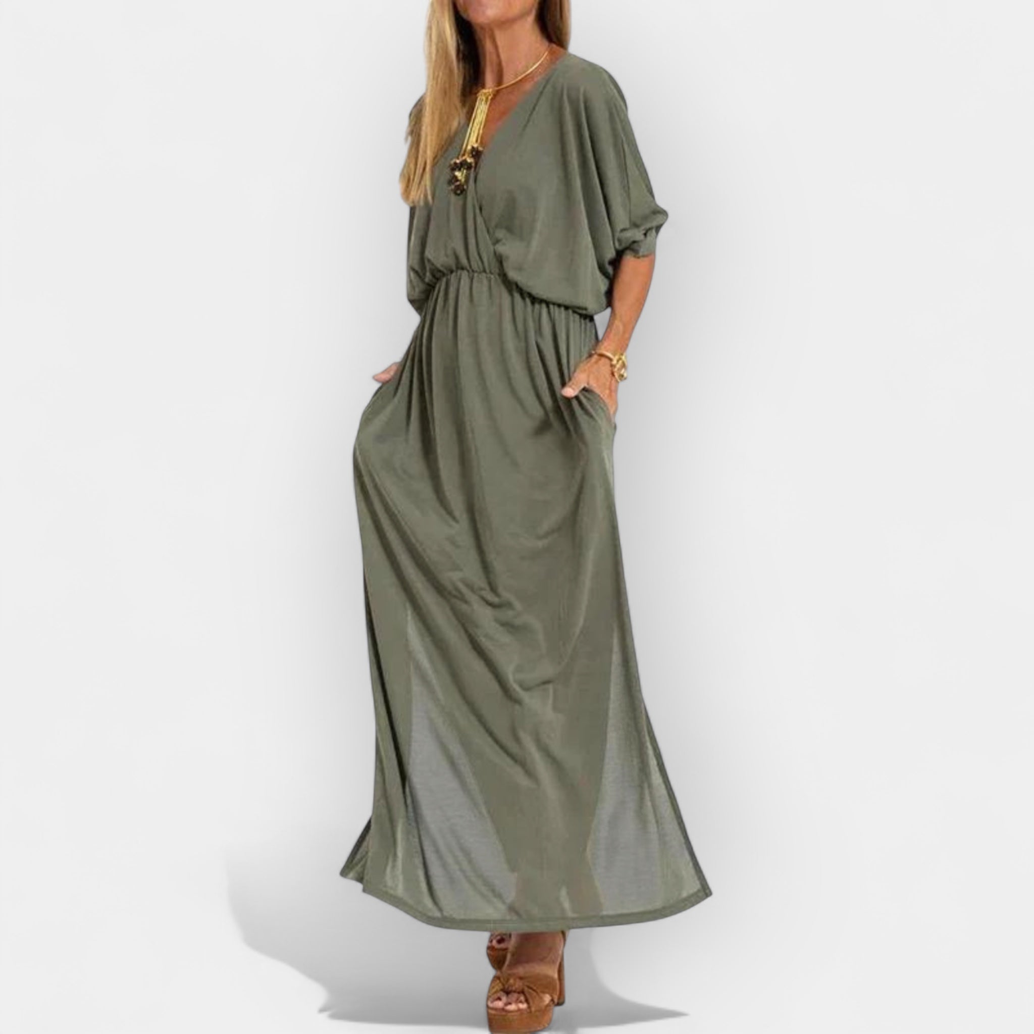 Olivia | Long Dress in Retro Style