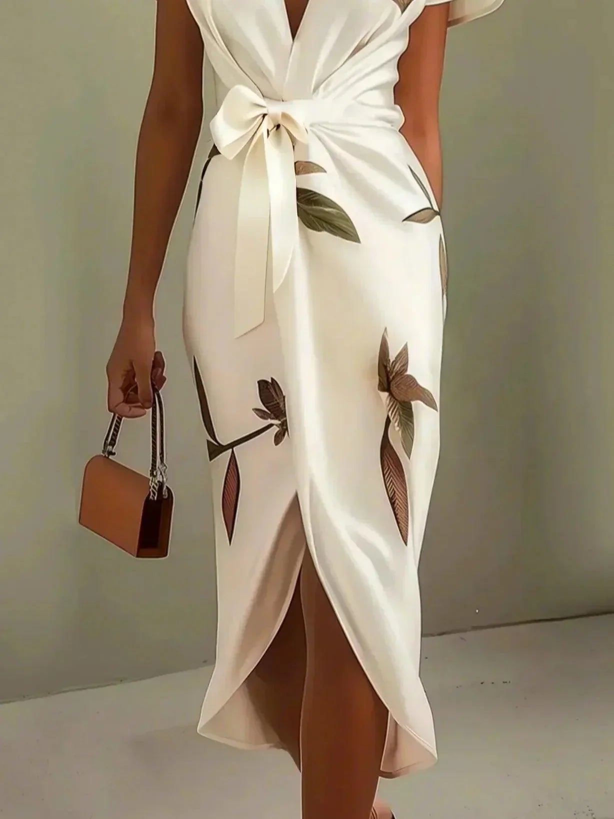 Elin | Elegant Wrap Dress with Floral Pattern