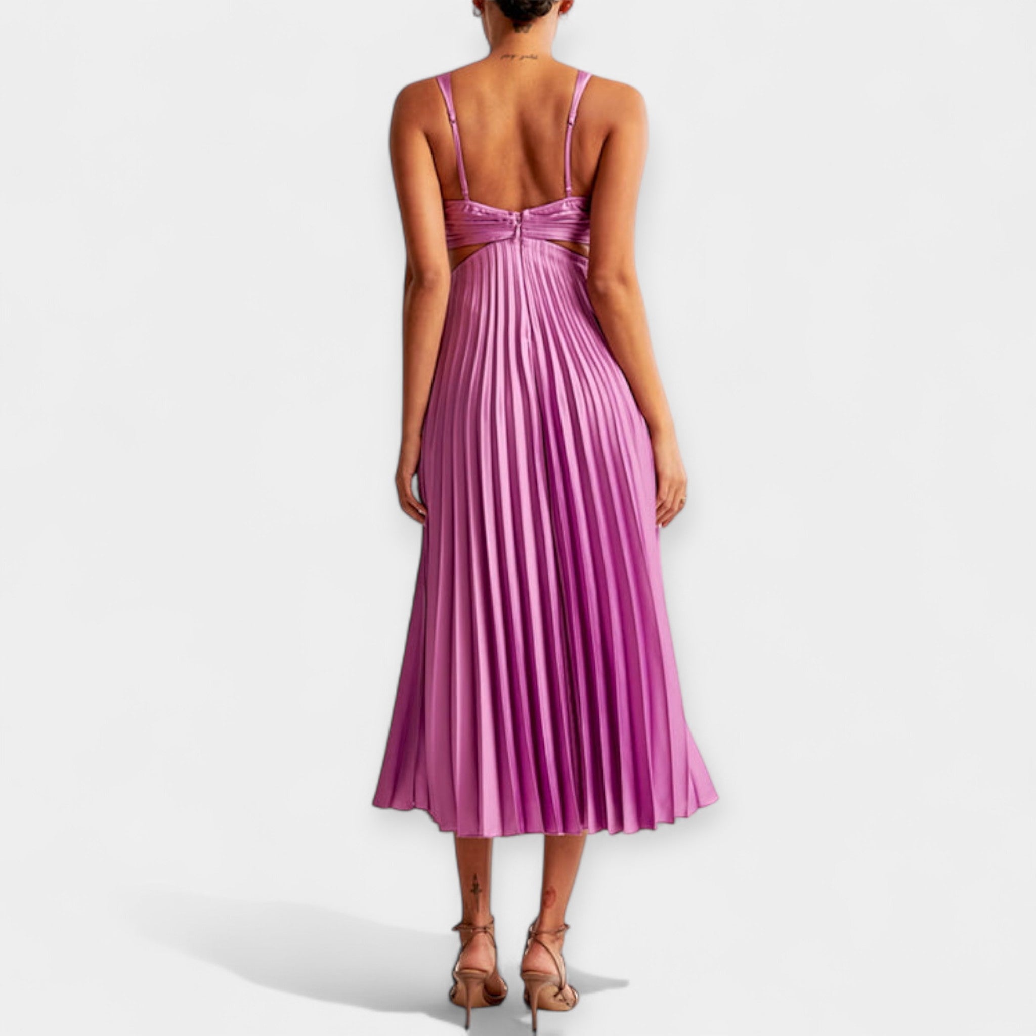 Adriana | Pleated Maxi Dress