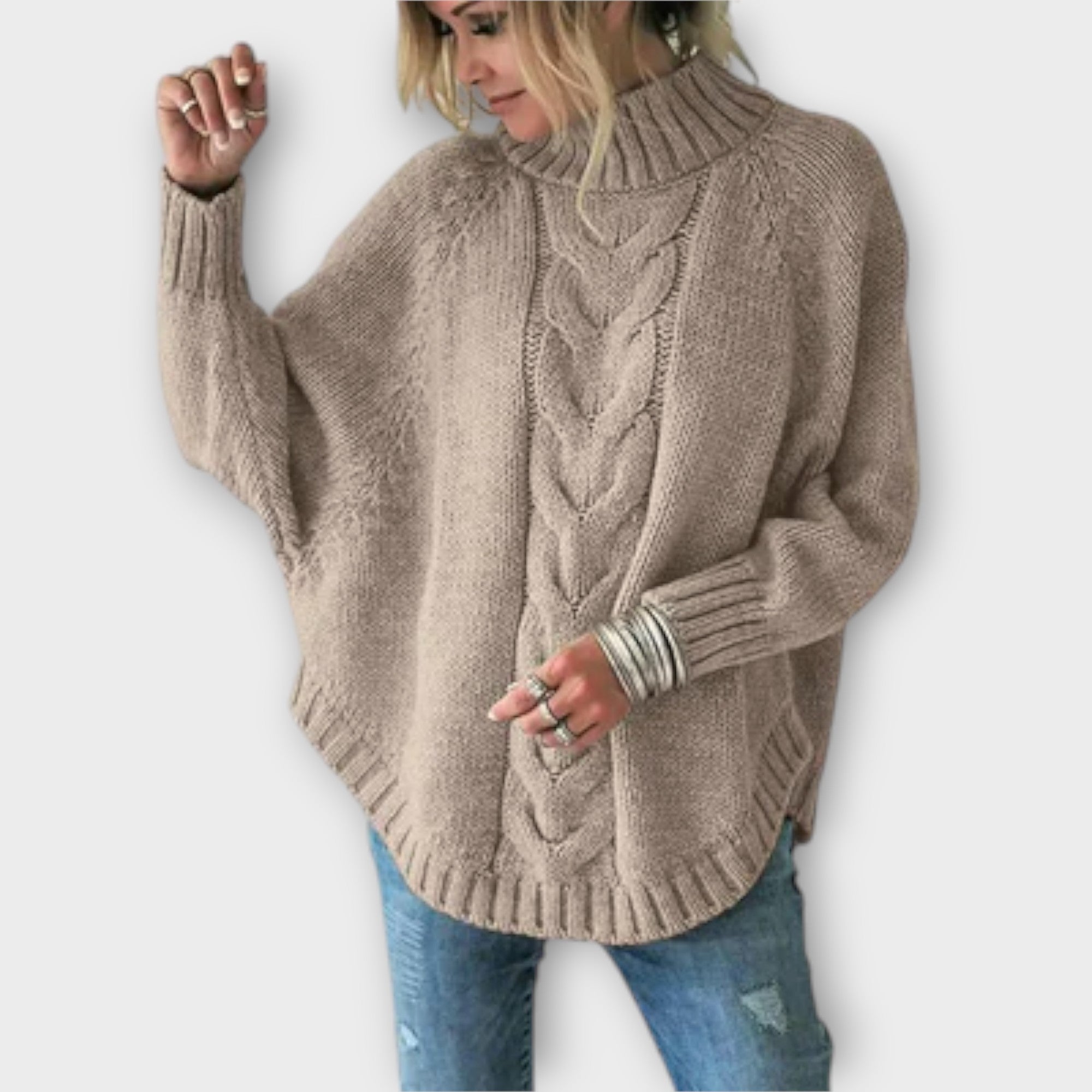 Elysian | Knitted Jumper with Cable Knit Pattern