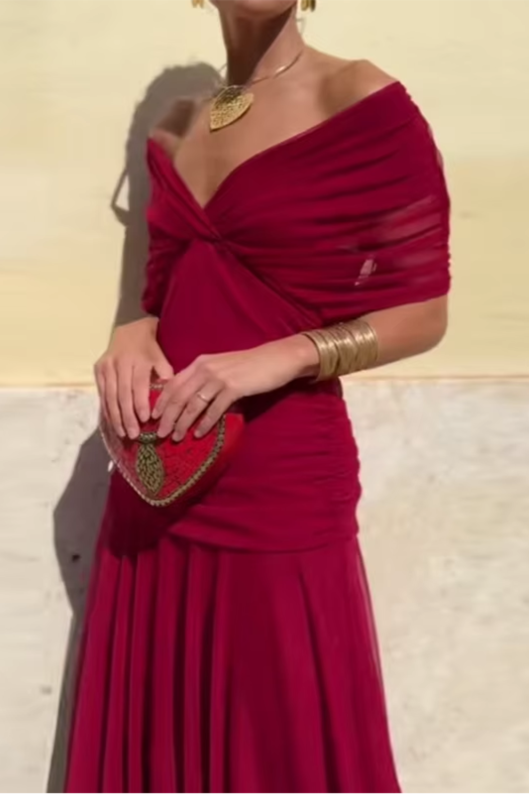 Louise | Elegant Maxi Dress with V-Neck