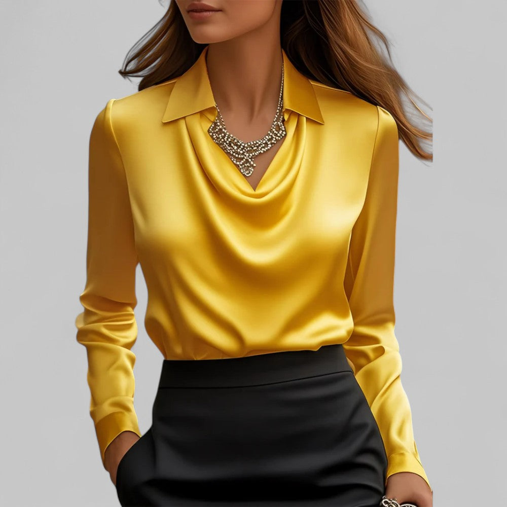 Theresa | Elegant Satin Blouse for Women