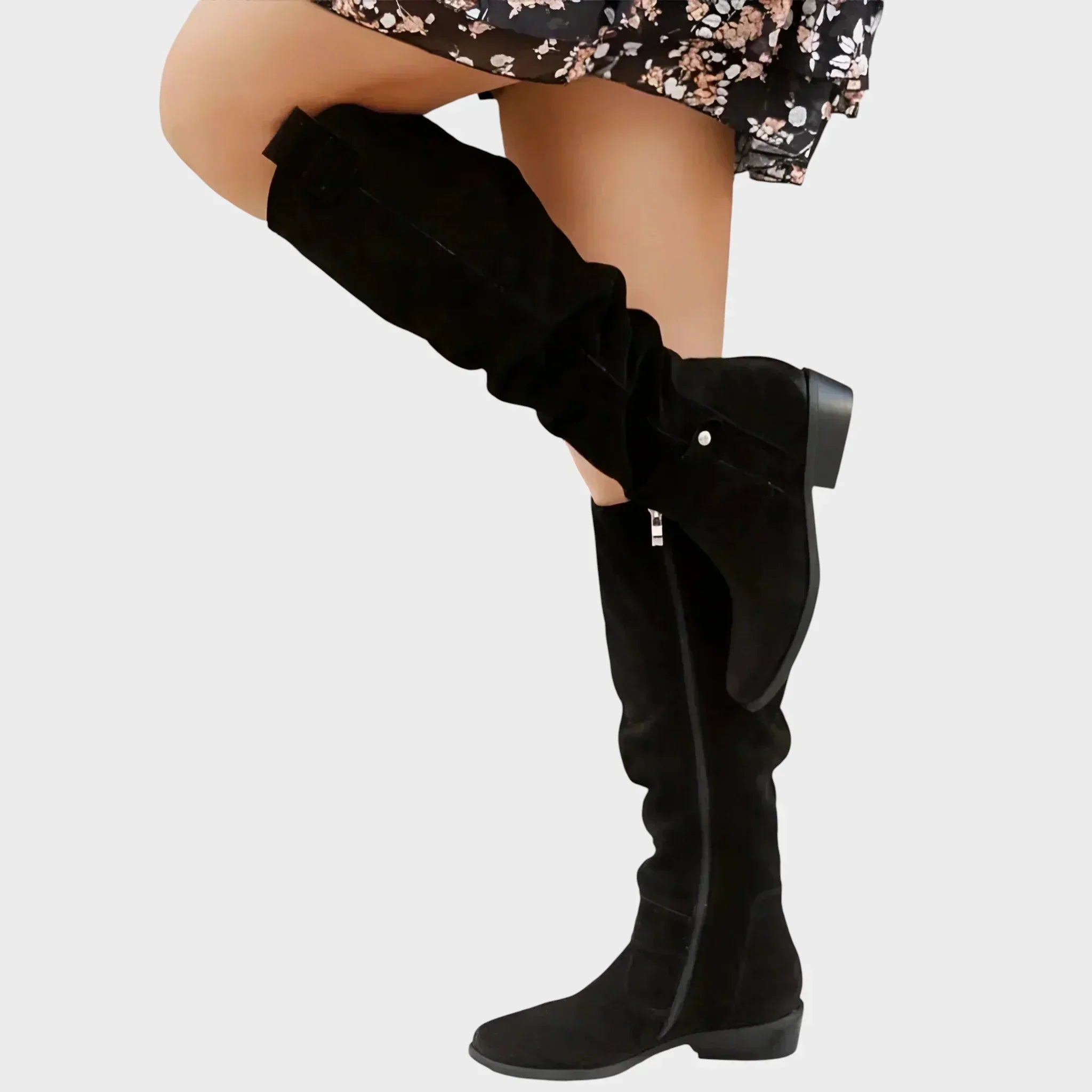 Tila | High Leather Calf Boots