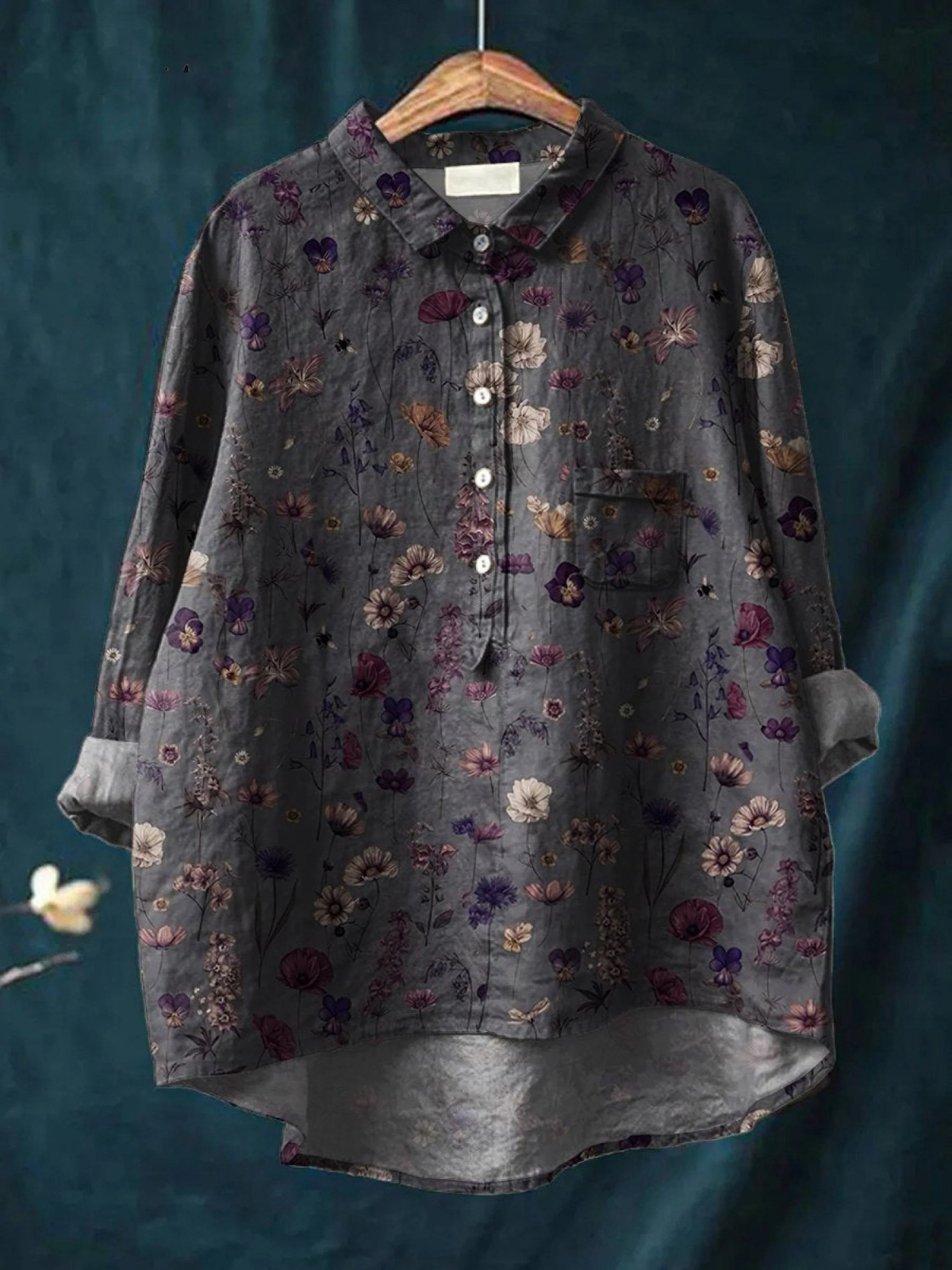 Mallory | Women's Floral Art Print Casual Shirt
