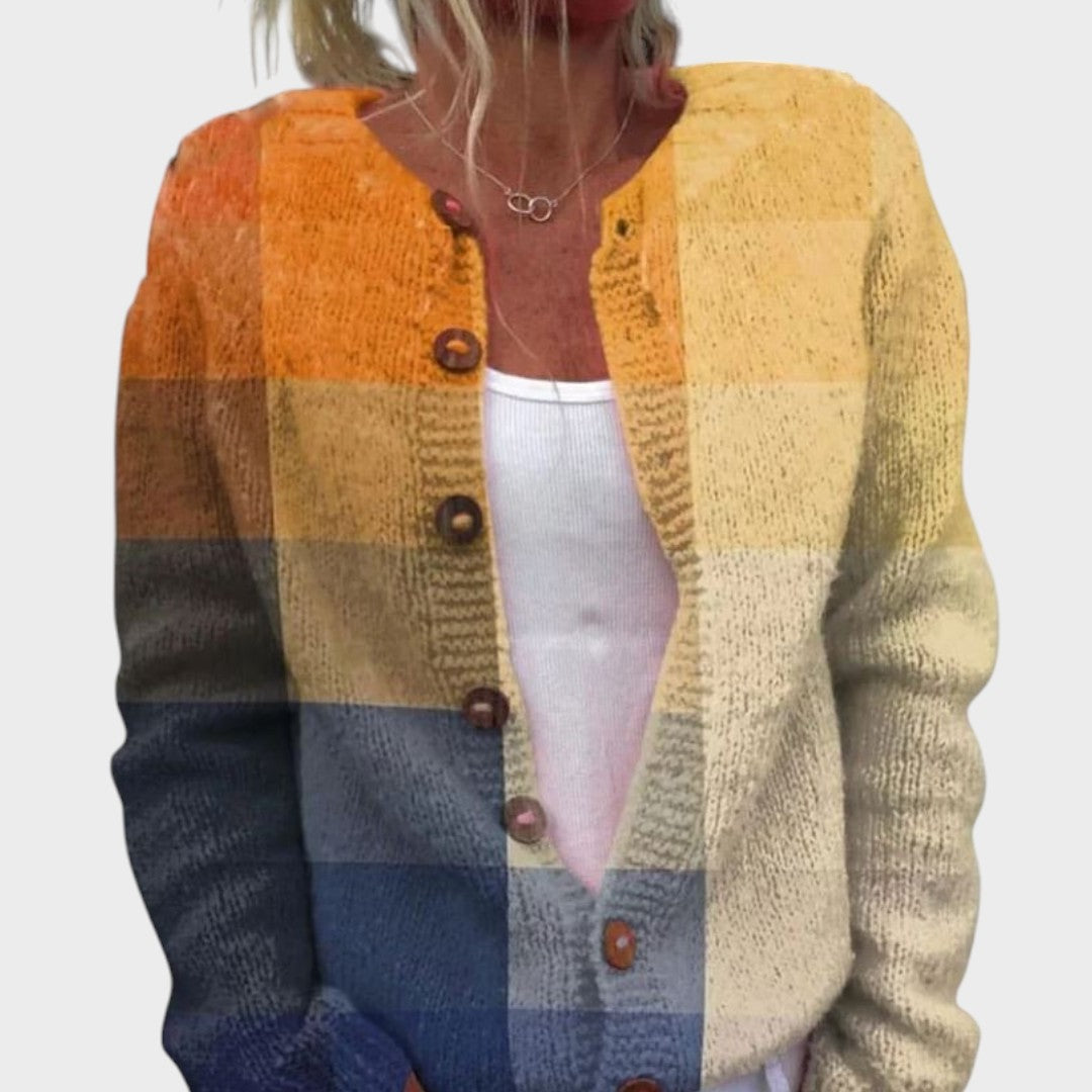 Beatriz | Autumn Floral Pattern Cardigan