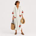 Elena White Roses Kaftan