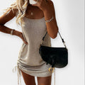 Lara | Sleeveless Knitted Dress with Bow