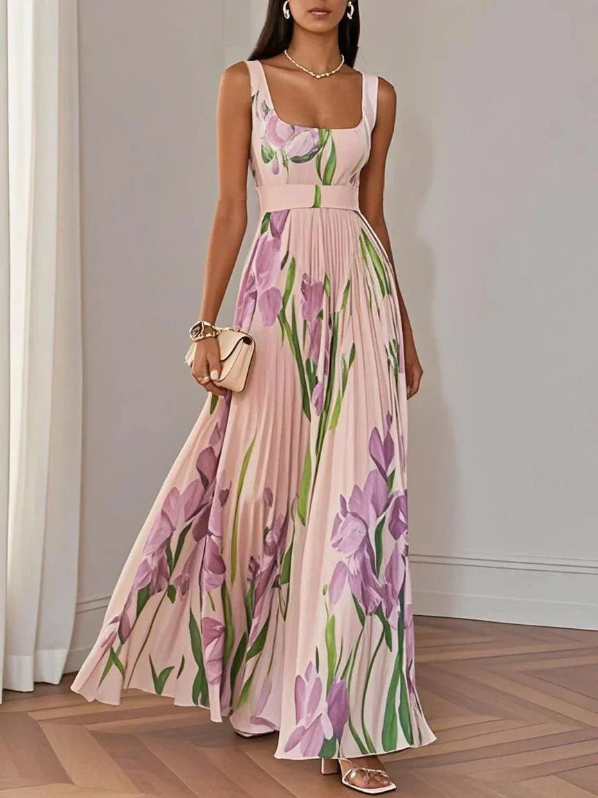 Yara | Pleated Maxi Dress