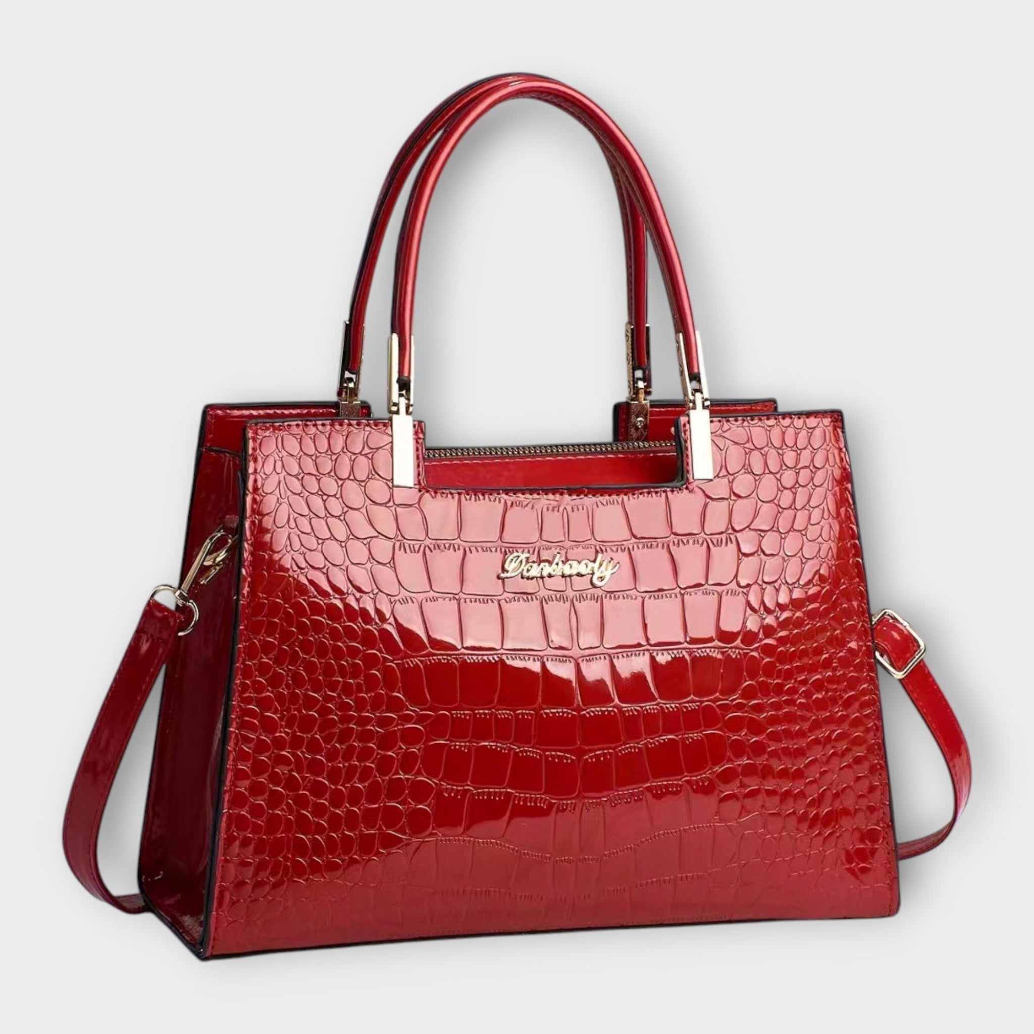 Albina | Sparkling Crocodile Efect Bag