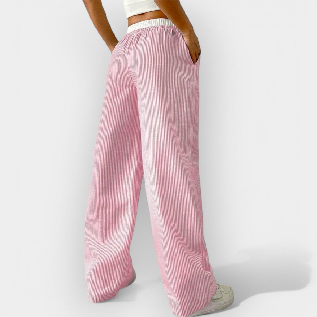 Nerea | Striped Wide Trousers