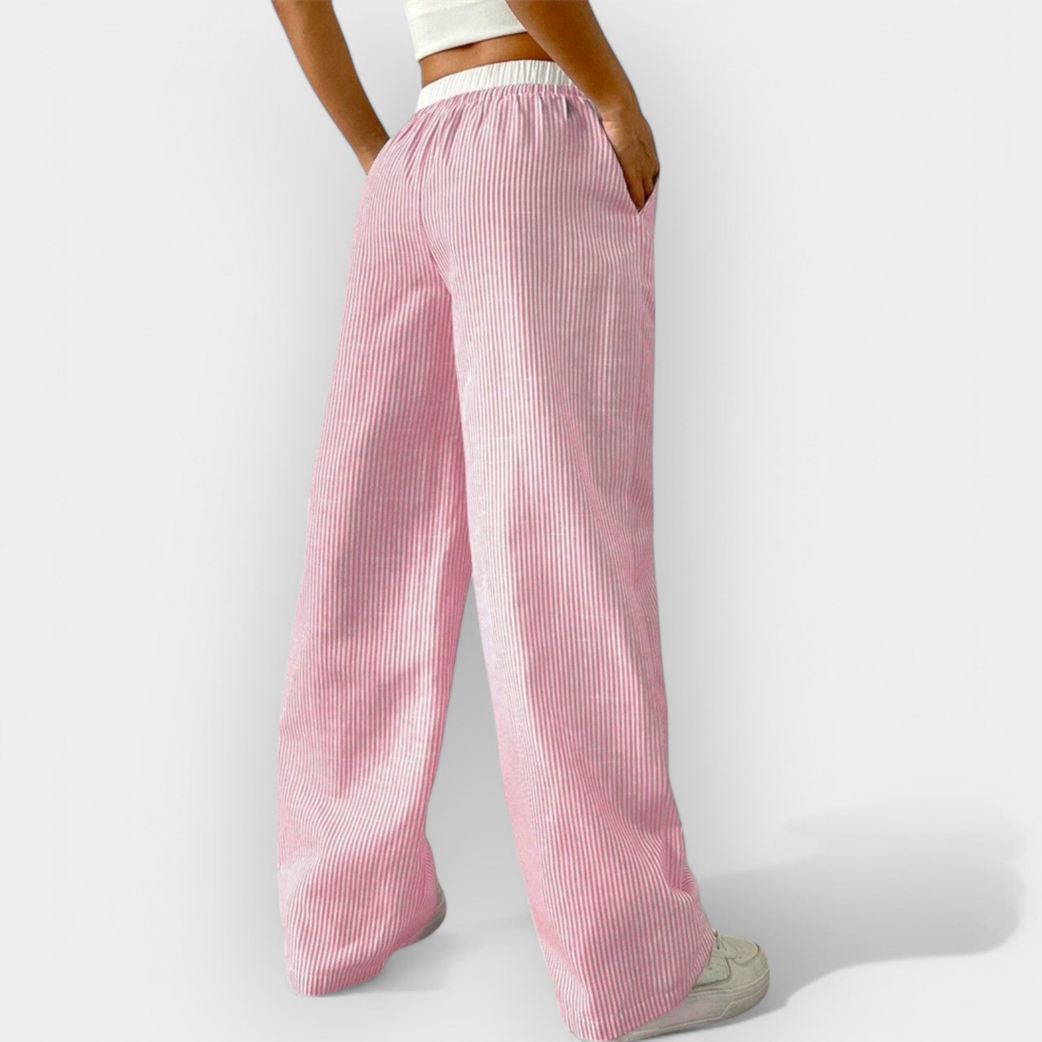 Nerea | Striped Wide Trousers