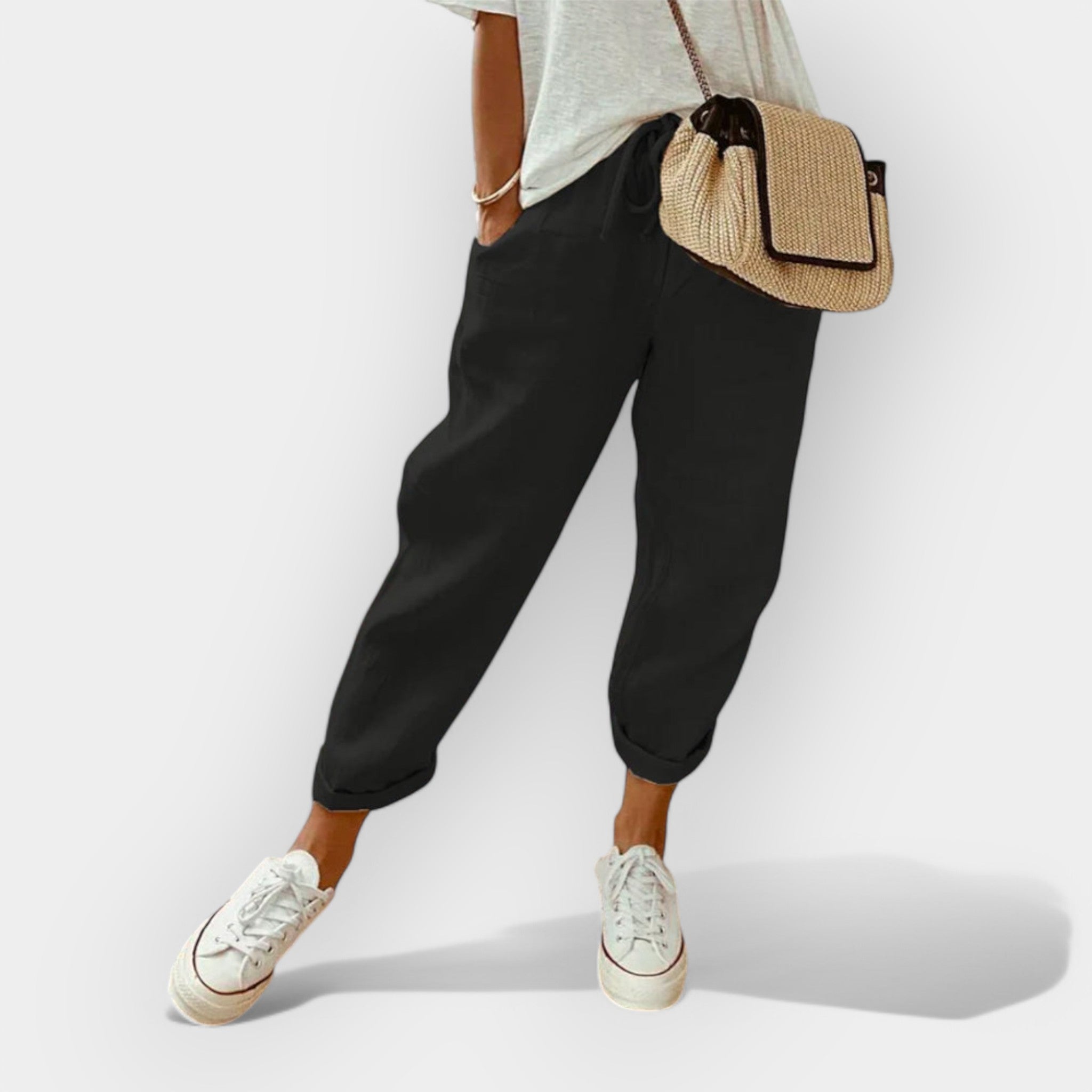 Helga | Stylish Casual Linen Trousers