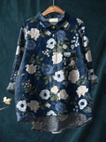 Joelle | Women's Floral Art Print Comfortable Shirt