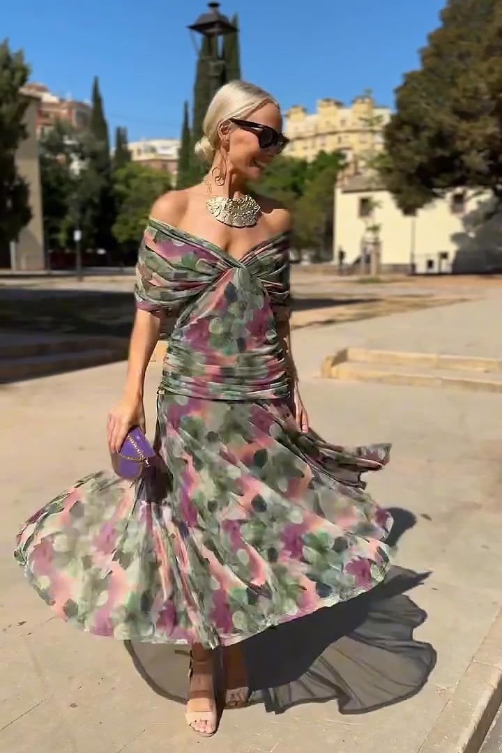 Louise | Elegant Maxi Dress with V-Neck