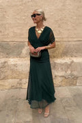 Louise | Elegant Maxi Dress with V-Neck