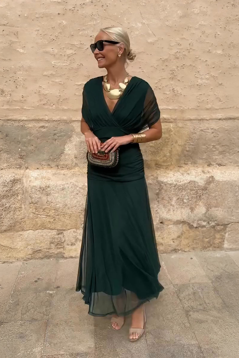 Louise | Elegant Maxi Dress with V-Neck