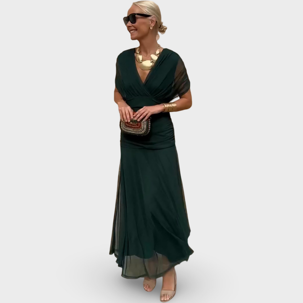 Louise | Elegant Maxi Dress with V-Neck