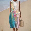 Comfortable Summer Dress Without Sleeves