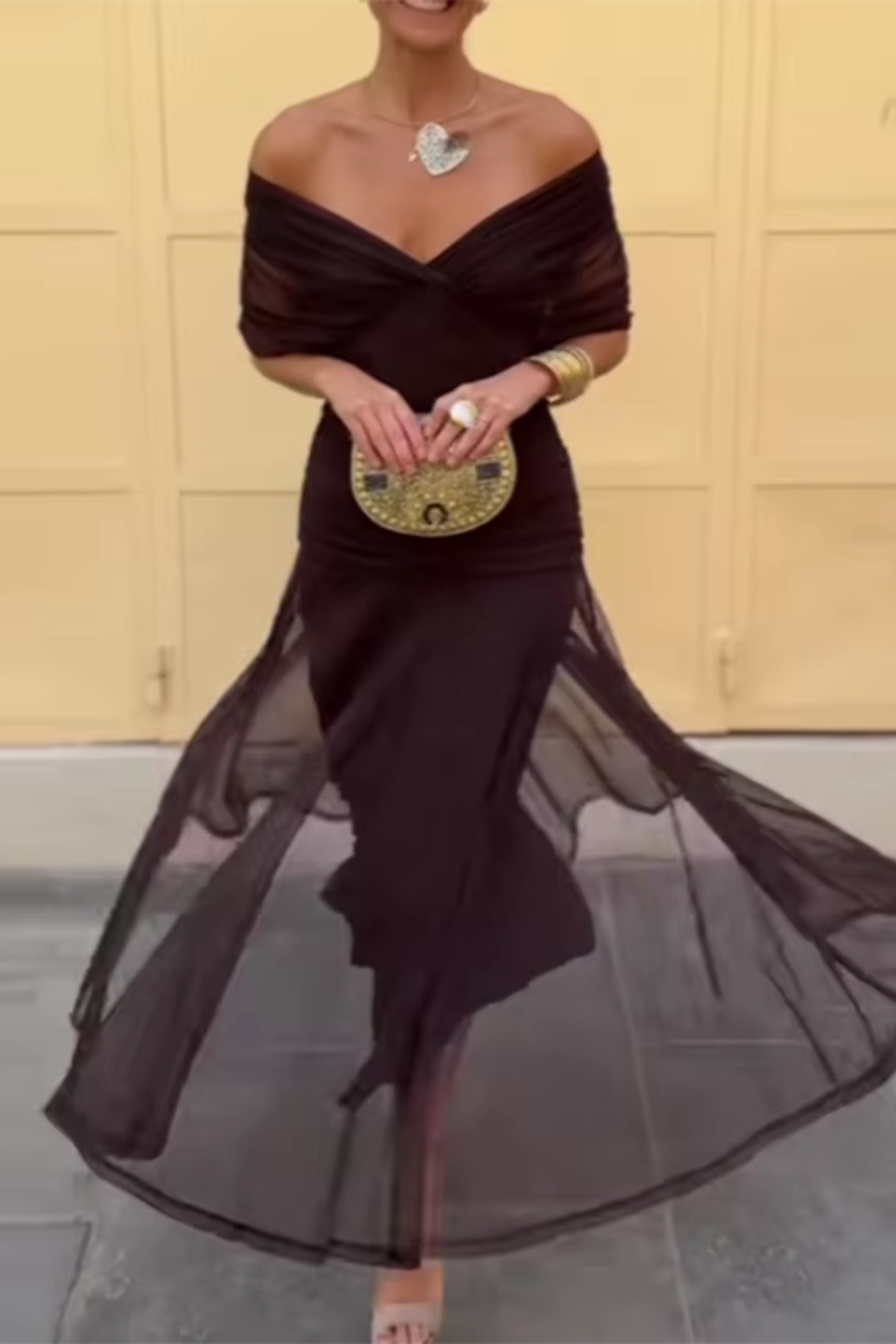 Louise | Elegant Maxi Dress with V-Neck
