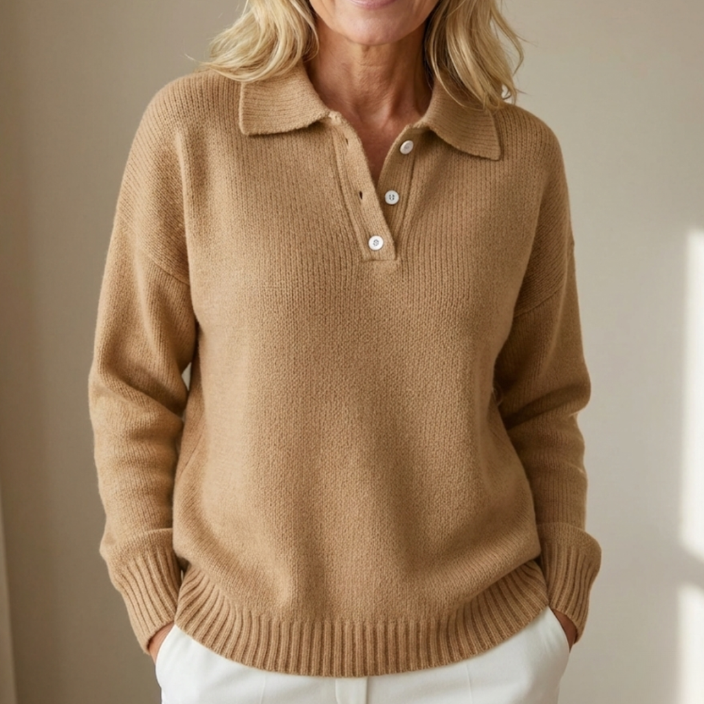 Olivia | Soft Knitted Sweater with Collar