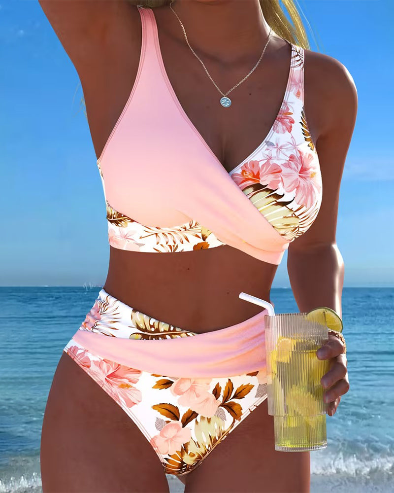 Jolina | Floral Contrast Bikini