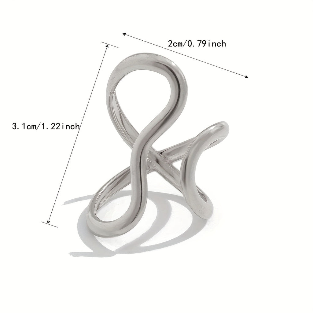 Chic Ring with Asymmetric Wave