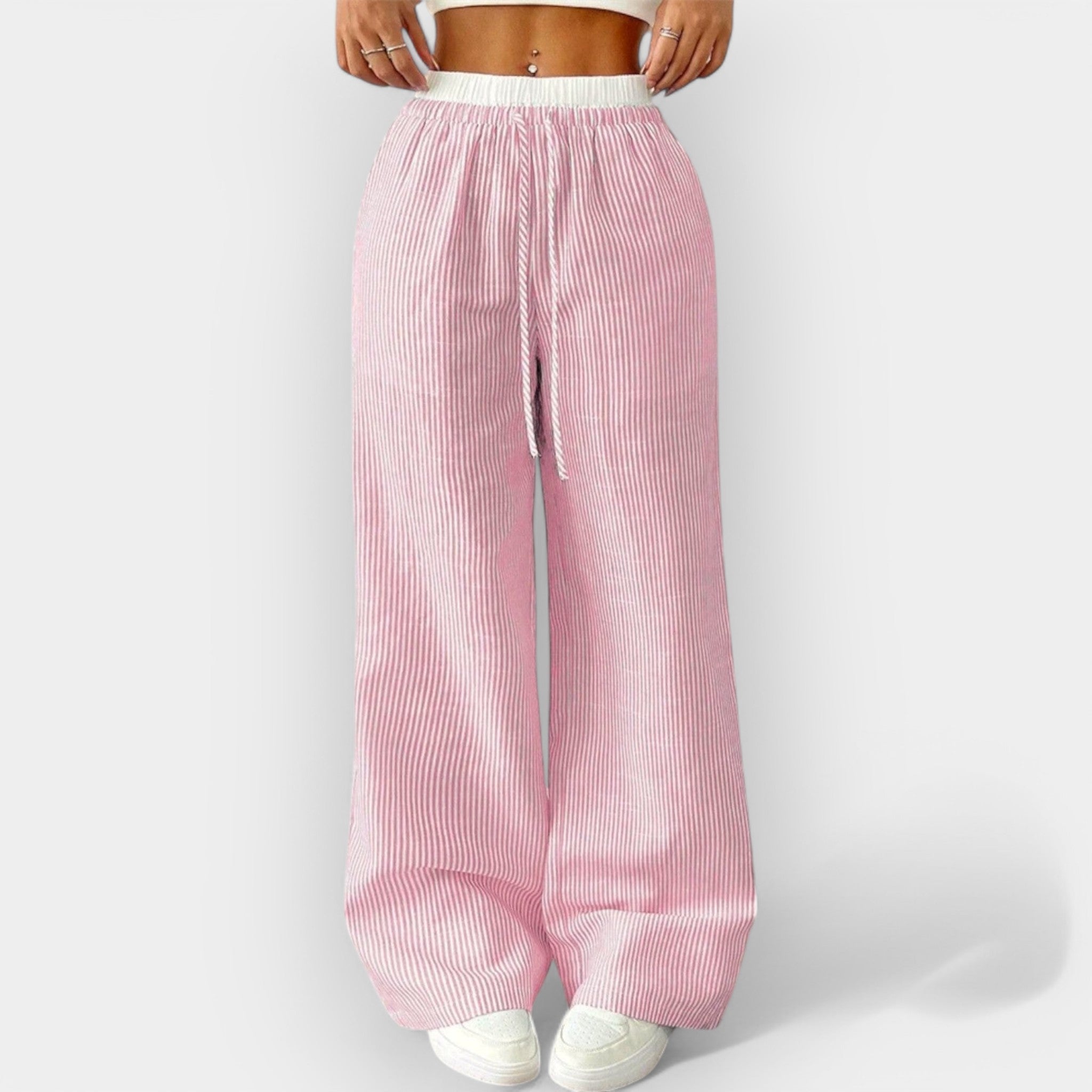 Nerea | Striped Wide Trousers