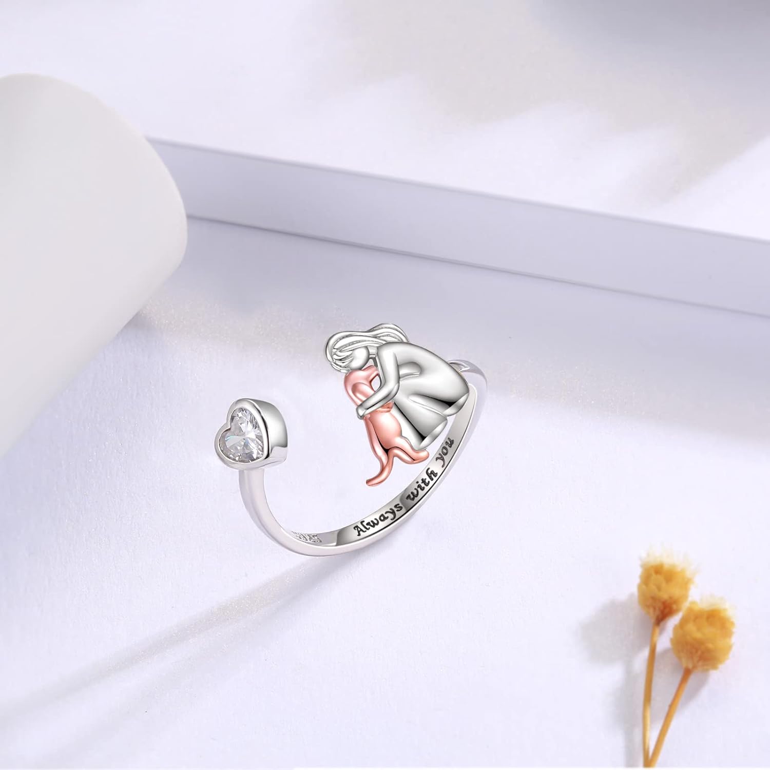 Eluisa | Dog Icon Ring (Pink)